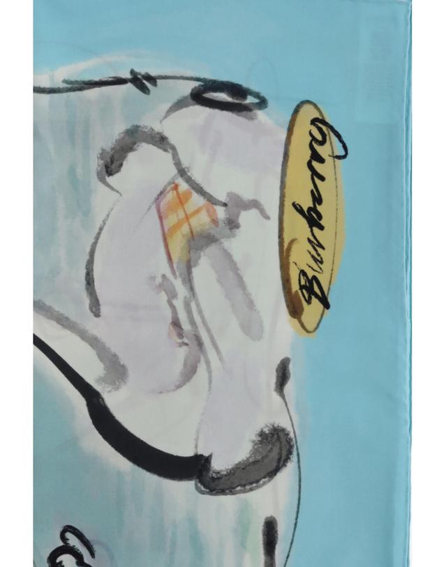 버버리 [해외직구][K68]버버리 8127785 C5336 여성 스카프 목도리 폴라드 머플러 Swan lake silk Scarf 착용컷