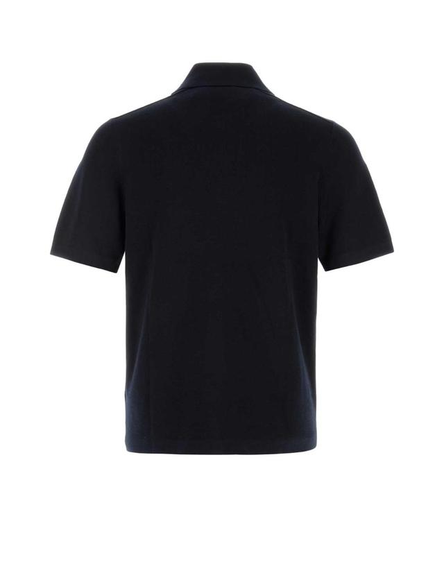 버버리 [해외직구][X45]버버리 8127129 A1222 남성 폴로 피케셔츠 Midnight blue wool polo shirt 착용컷