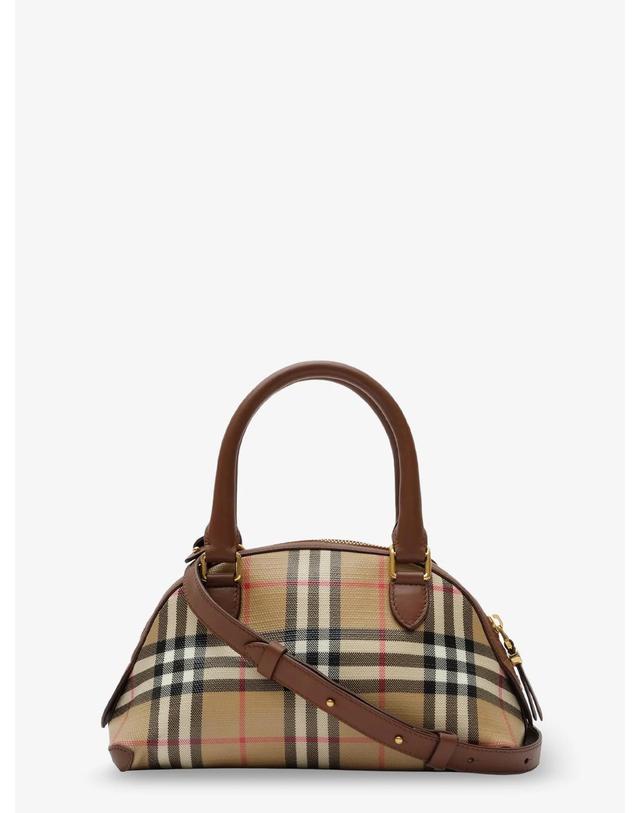 버버리 [해외직구][N85]버버리 8129077 여성 토트백 쇼퍼백 탑핸들백 BURBERRY Primrose Mini coated canvas handbag 착용컷