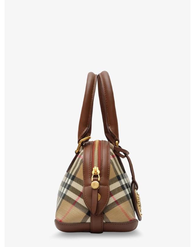 버버리 [해외직구][N85]버버리 8129077 여성 토트백 쇼퍼백 탑핸들백 BURBERRY Primrose Mini coated canvas handbag 착용컷