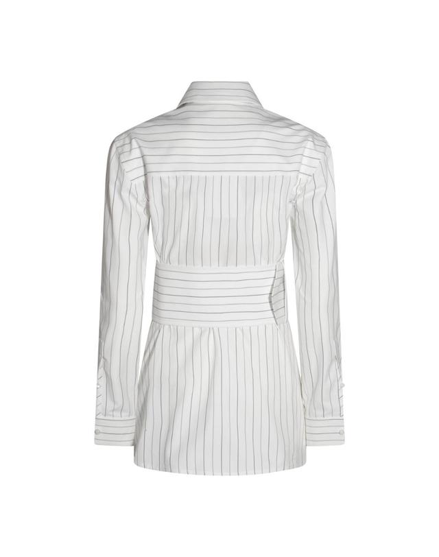 버버리 [해외직구][B47]버버리 8103514C2053 여성 셔츠 남방 블라우스 WHITE COTTON SHIRT 착용컷