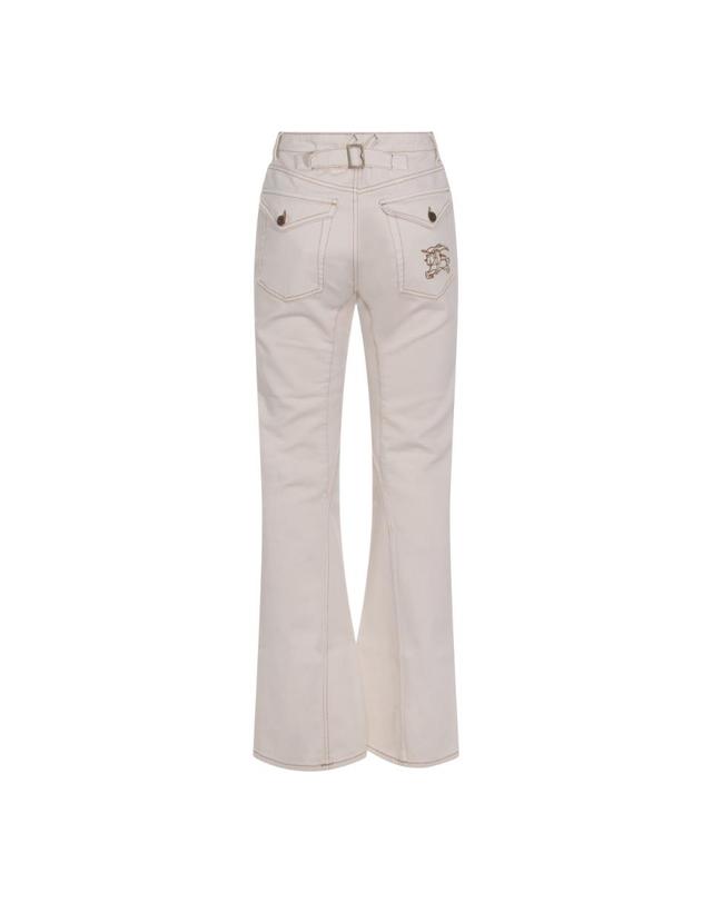 버버리 [해외직구][B47]버버리 8118523C3997 여성 데님 청바지 바지 WHITE COTTON JEANS 착용컷