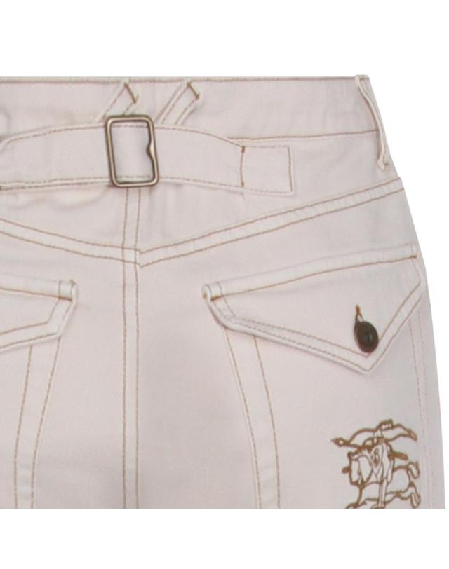 버버리 [해외직구][B47]버버리 8118523C3997 여성 데님 청바지 바지 WHITE COTTON JEANS 착용컷