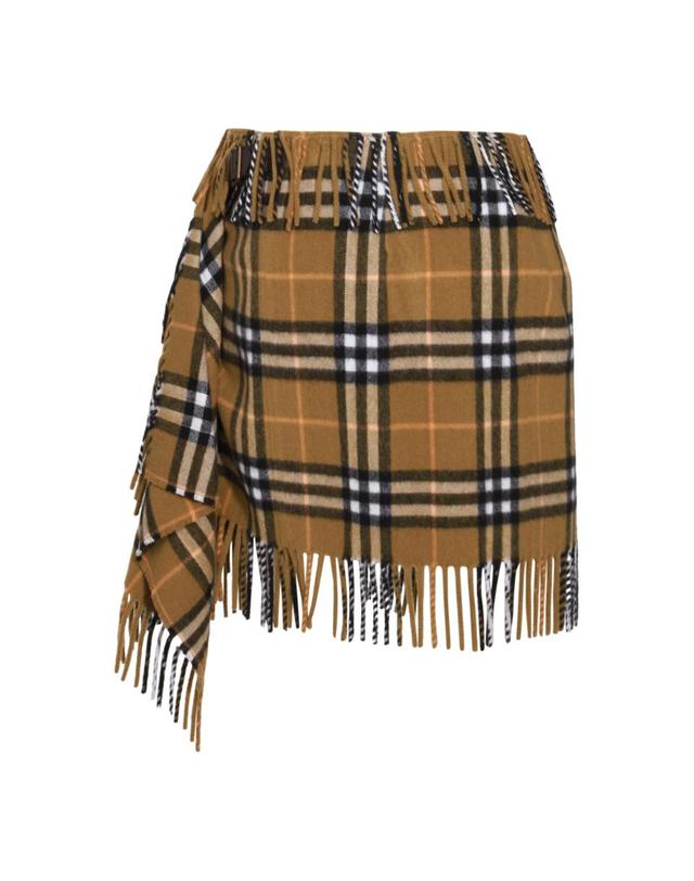 버버리 [해외직구][B47]버버리 8099716C1422 여성 스커트 치마 BROWN WOOL SKIRT 착용컷