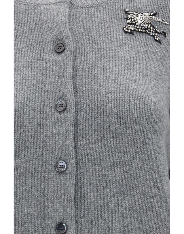 버버리 [해외직구][K68]버버리 8132458 A1216 여성 니트 스웨터 가디건 Wool and cashmere Equestrian Knight logo Cardigan 착용컷