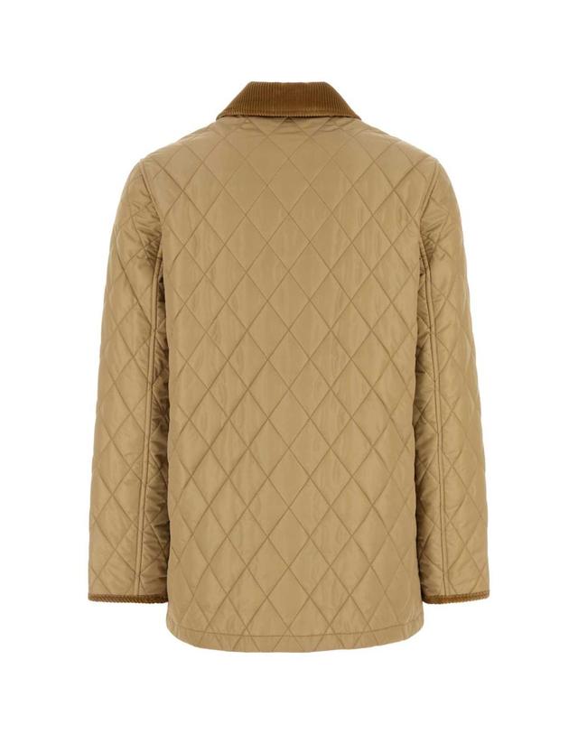 버버리 [해외직구][X45]버버리 8107464 C1544 여성 자켓 베스트 블레이저 봄버 데님 Beige nylon jacket 착용컷