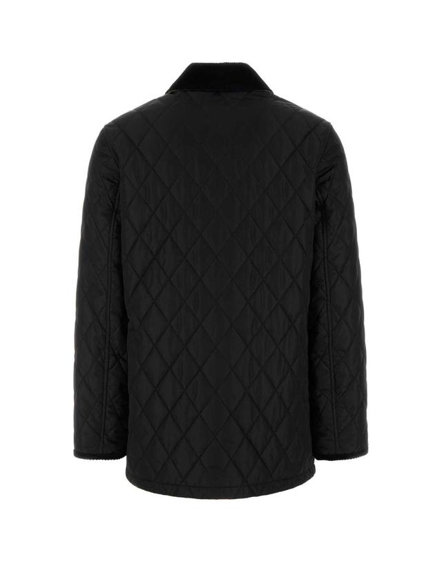 버버리 [해외직구][X45]버버리 8107463 C1900 여성 자켓 베스트 블레이저 봄버 데님 Black nylon jacket 착용컷