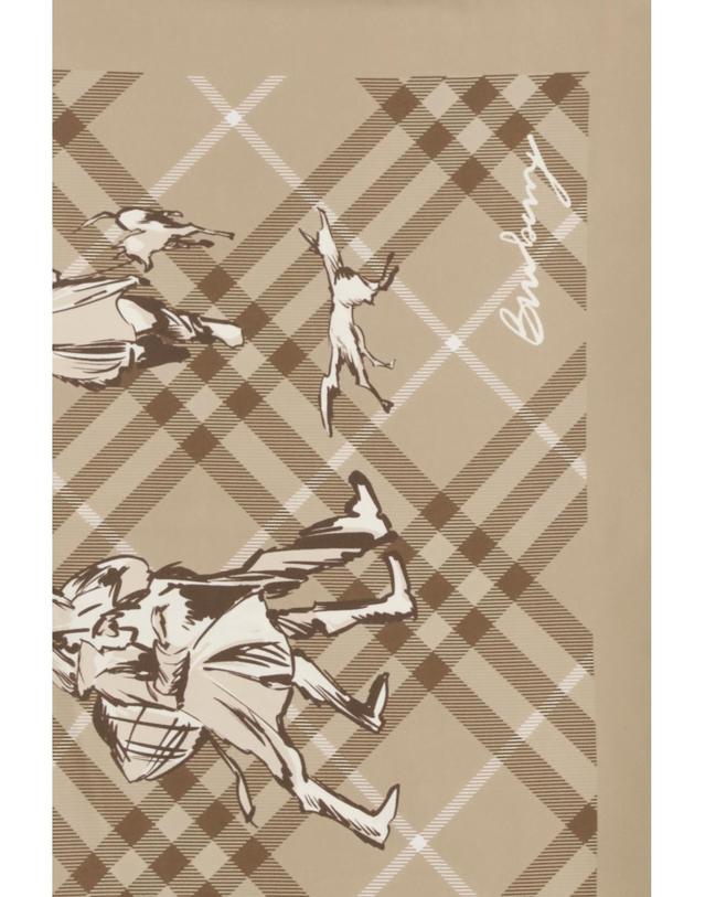 버버리 [해외직구][K68]버버리 8131637 C5055 여성 스카프 목도리 폴라드 머플러 Check silk Twill Scarf 착용컷