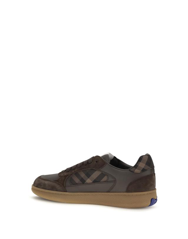 버버리 [해외직구][K68]버버리 8131050 A1276 남성 스니커즈 단화 로우탑 하이탑 Terrace Check leather and suede Sneakers 착용컷