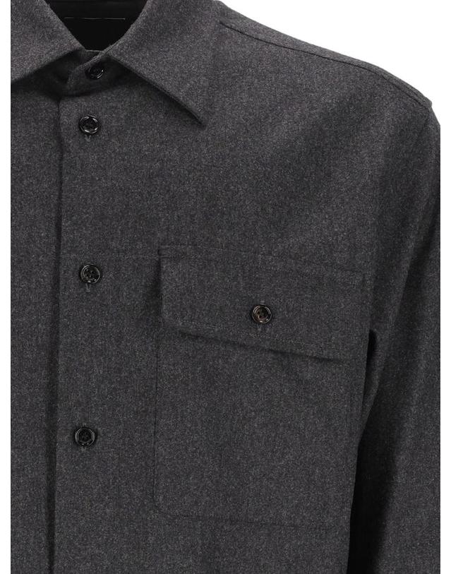 버버리 [해외직구][A94]버버리 8134792C4350 남성 셔츠 BURBERRY BURBERRY Wool And Cashmere Overshirt 착용컷