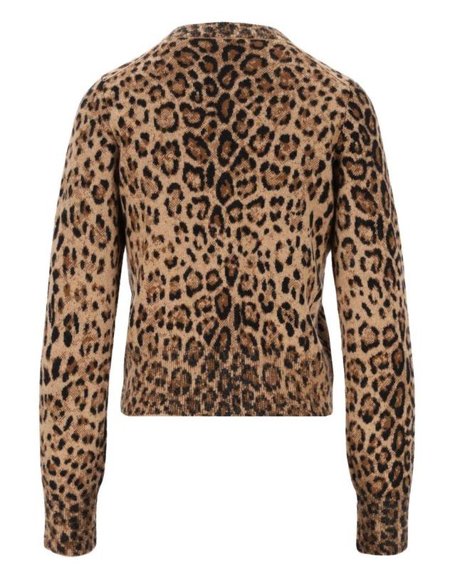 버버리 [해외직구][A94]버버리 8134759A8049 여성 니트 스웨터 BURBERRY BURBERRY Animal Print Wool And Cashmere Cardigan 착용컷