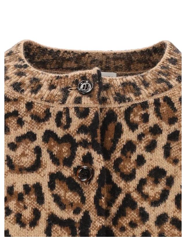 버버리 [해외직구][A94]버버리 8134759A8049 여성 니트 스웨터 BURBERRY BURBERRY Animal Print Wool And Cashmere Cardigan 착용컷