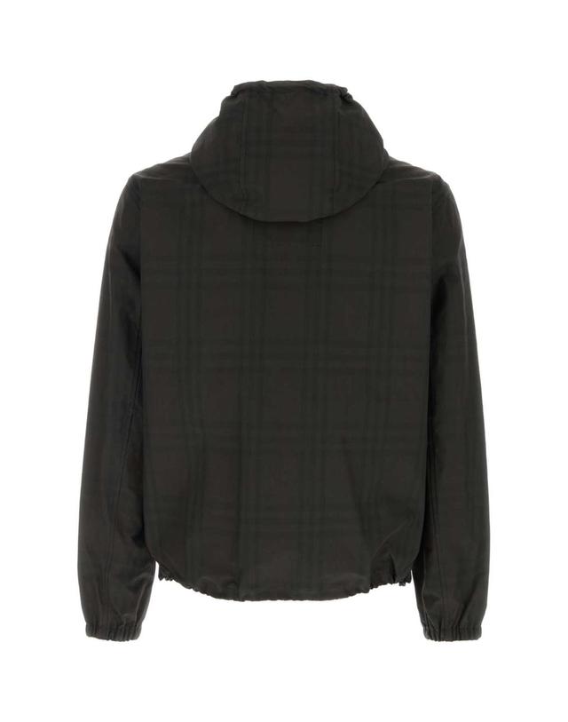 버버리 [해외직구][X45]버버리 8127541 B9368 남성 블레이저 봄버 캐주얼자켓 Printed cotton Newport jacket 착용컷