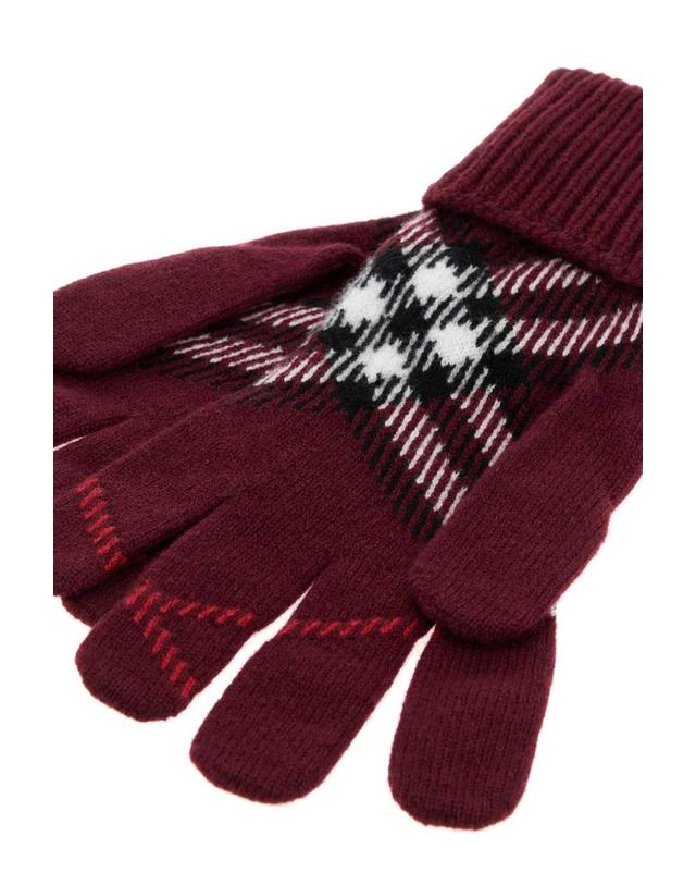 버버리 [해외직구][X45]버버리 8132899 A1308 여성 장갑 글로브 니트 가죽 Embroidered cashmere blend gloves 착용컷