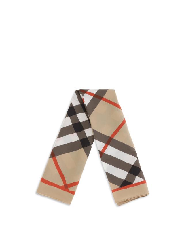 버버리 [해외직구][K68]버버리 8131628 A7028 여성 스카프 목도리 폴라드 머플러 Silk watercolour Check Scarf 착용컷