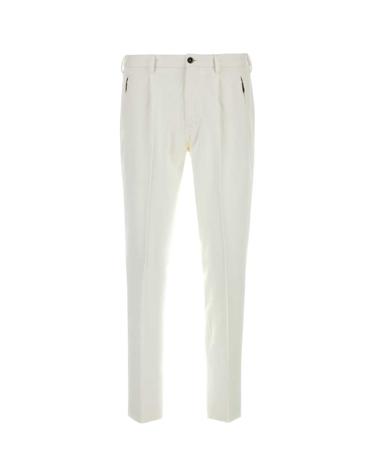 [해외직구][X45]피티토리노 COHSBRZE0CL1VD01 015 남성 바지 면바지 조거 카고 와이드 White stretch viscose blend pant