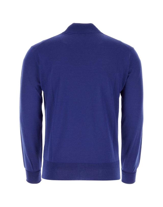 피티 토리노 [해외직구][X45]피티토리노 TL4SLL010GEG07MG 0345 남성 스웨터 니트 가디건 Electric blue wool sweater 착용컷