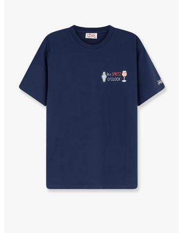 [해외직구][N85]엠씨투세인트바스 POT0001 남성 티셔츠 민소매 긴소매 탑 MC2 SAINT BARTH Portofino cotton T shirt with embroidered logo on the front