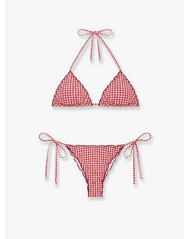 [해외직구][N85]엠씨투세인트바스 SAGI001 여성 수영복 비키니 원피스수영복 MC2 SAINT BARTH Sagitami nylon bikini with vichy pattern