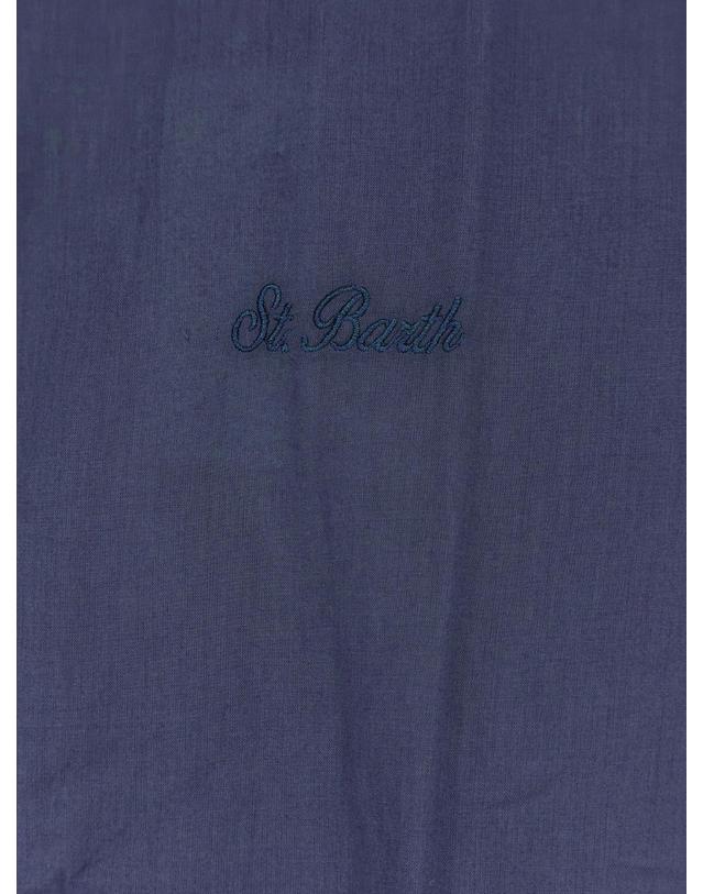 엠씨투 세인트바스 [해외직구][N85]엠씨투세인트바스 LCM0001 남성 셔츠 남방 MC2 SAINT BARTH Ice cotton shirt with embroidered logo on the front 착용컷