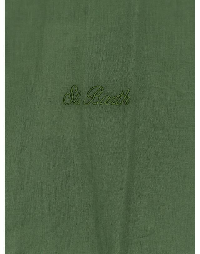 엠씨투 세인트바스 [해외직구][N85]엠씨투세인트바스 LCM0001 남성 셔츠 남방 MC2 SAINT BARTH Ice cotton shirt with embroidered logo on the front 착용컷