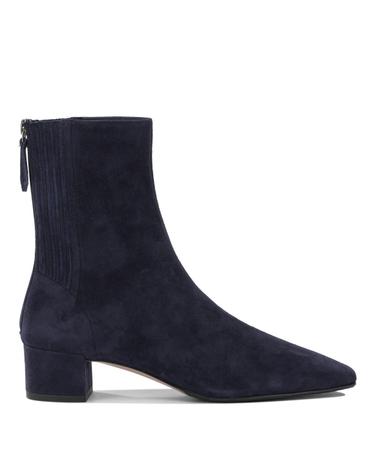 [해외직구][V90]Aquazzura SHOMIDB8SUEMZN 여성 부츠 앵클부츠 롱부츠 레인부츠 Saint Honore 35MM Ankle Boots with Zipper