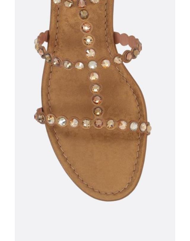 아쿠아주라 [해외직구][E32]AQUAZZURA TQLFLAS0CYNBRA 여성 샌들 슬리퍼 플립플랍 AQUAZZURA Tequila flat sandals in laminated nappa 착용컷