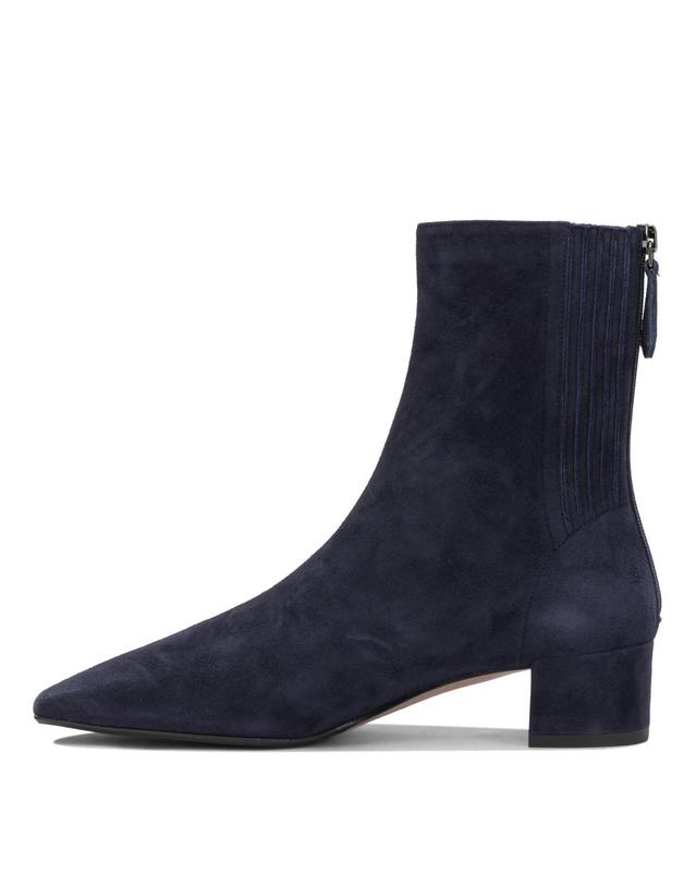 아쿠아주라 [해외직구][V90]Aquazzura SHOMIDB8SUEMZN 여성 부츠 앵클부츠 Saint Honore 35MM Ankle Boots with Zipper 착용컷