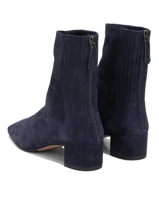 아쿠아주라 [해외직구][V90]Aquazzura SHOMIDB8SUEMZN 여성 부츠 앵클부츠 Saint Honore 35MM Ankle Boots with Zipper 착용컷