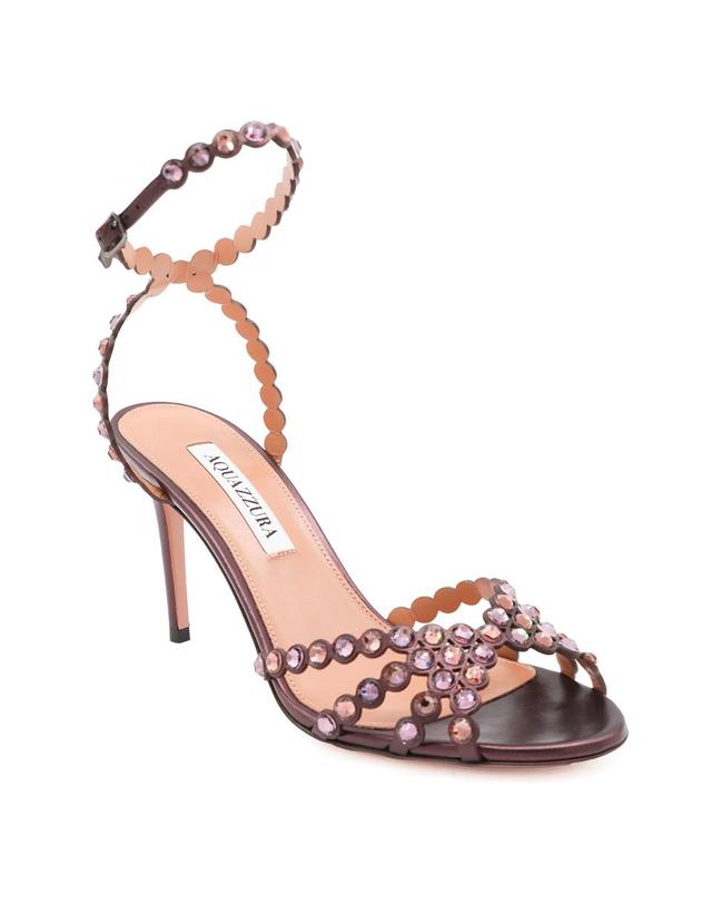 아쿠아주라 [해외직구][S27]AQUAZZURA TQLMIDS0NPLMNZ 여성 샌들 플립플랍 조리 슬리퍼 슈즈 블로퍼 로퍼 뮬 GOLD LEATHER TEQUILA SANDALS 착용컷