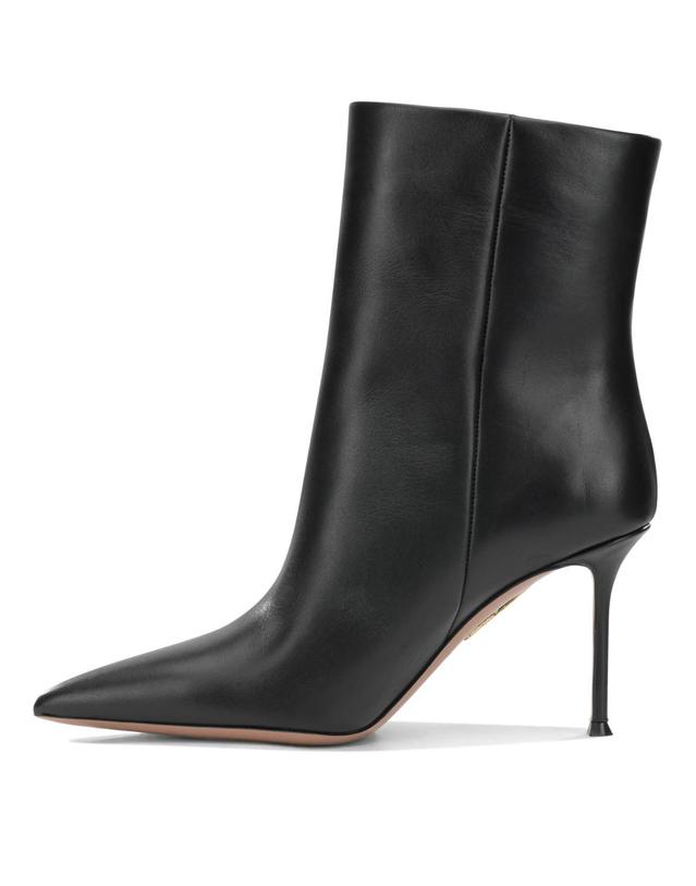아쿠아주라 [해외직구][V90]Aquazzura HRPMIDB0CFI000 여성 부츠 앵클부츠 Harper 85MM Ankle Boots with Zipper 착용컷