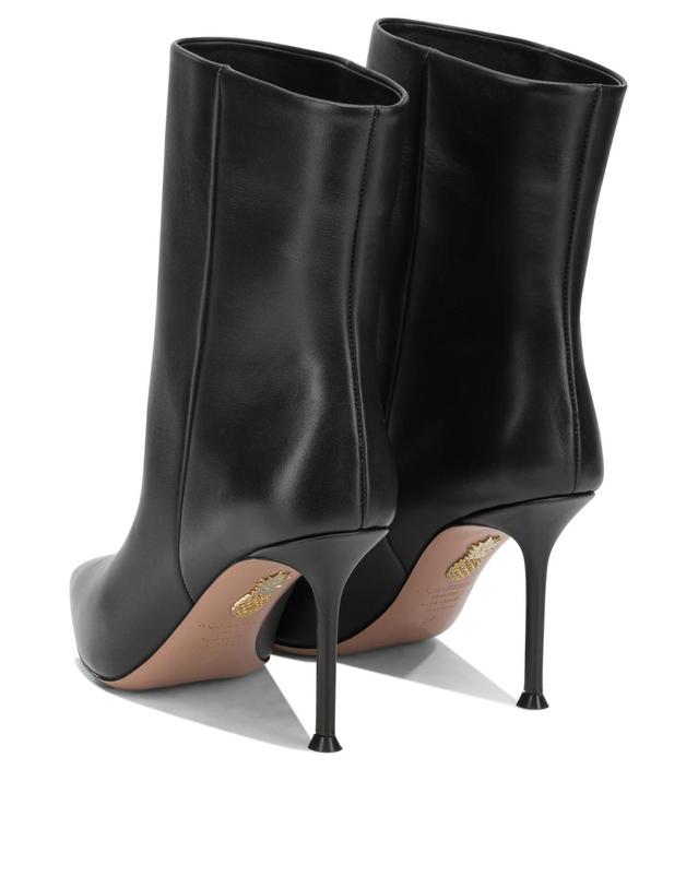 아쿠아주라 [해외직구][V90]Aquazzura HRPMIDB0CFI000 여성 부츠 앵클부츠 Harper 85MM Ankle Boots with Zipper 착용컷
