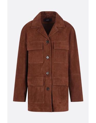 [해외직구][E32]ARMA 005L26102102MARRONE 여성 가죽자켓 ARMA Sendy single breasted coat in suede