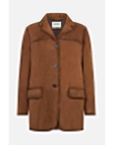 [해외직구][E32]ARMA 006L26603502SADDLE 여성 가죽자켓 ARMA Cado coat in suede