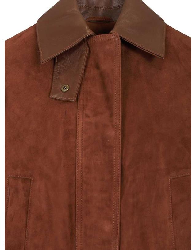 아르마 [해외직구][A94]ARMA 005L26102702MARRONE 여성 가죽자켓 바이커자켓 ARMA ARMA Suede Jacket Elsa 착용컷