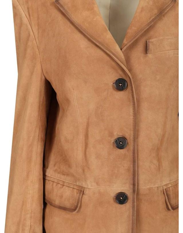 아르마 [해외직구][A94]ARMA 006L25605502OAK 여성 블레이저 자켓 ARMA ARMA Modena Suede Jacket 착용컷