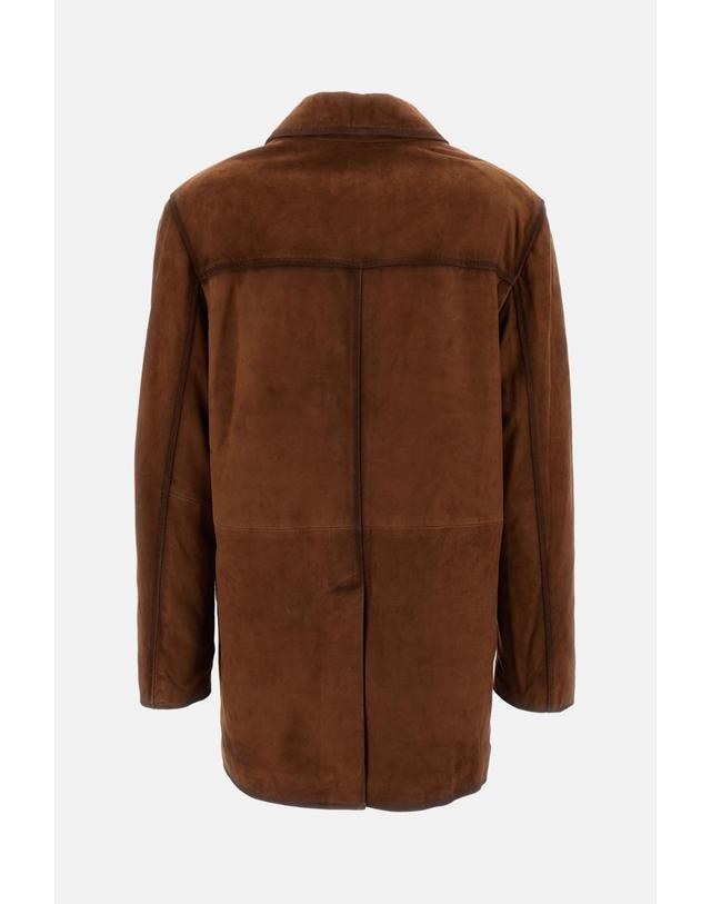 아르마 [해외직구][G95]ARMA 006L26603502SADDLE 여성 자켓 봄버자켓 블레이저 패딩 베스트 CADO GOAT SUEDE BRUSHED JACKET 착용컷
