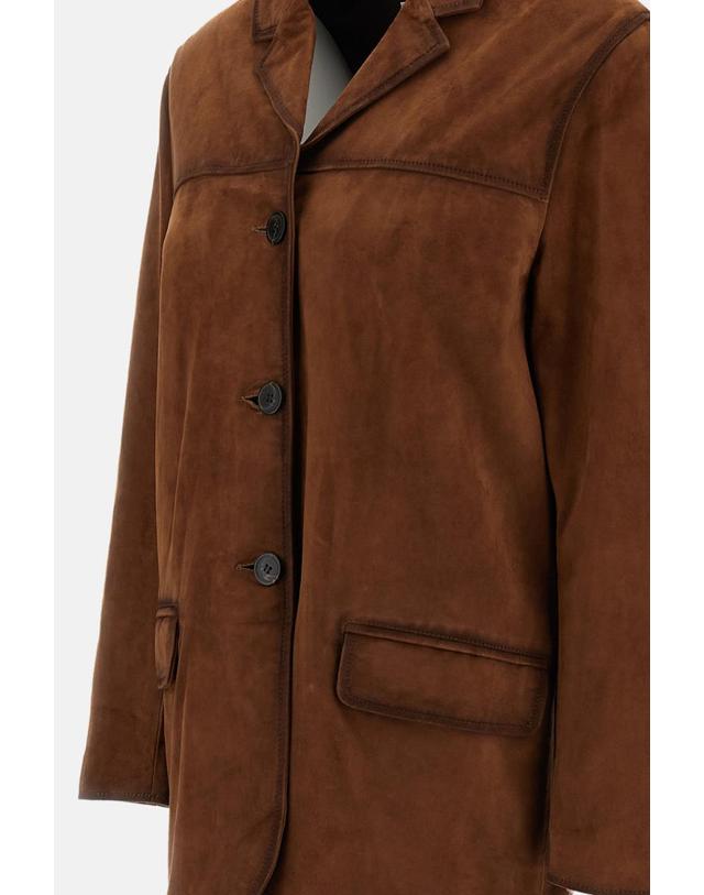 아르마 [해외직구][G95]ARMA 006L26603502SADDLE 여성 자켓 봄버자켓 블레이저 패딩 베스트 CADO GOAT SUEDE BRUSHED JACKET 착용컷