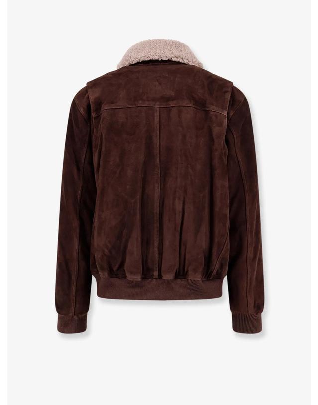 아르마 [해외직구][N85]ARMA 003G26602405 남성 자켓 블레이저 코트 패딩 ARMA Suede Jacket with fur collar 착용컷