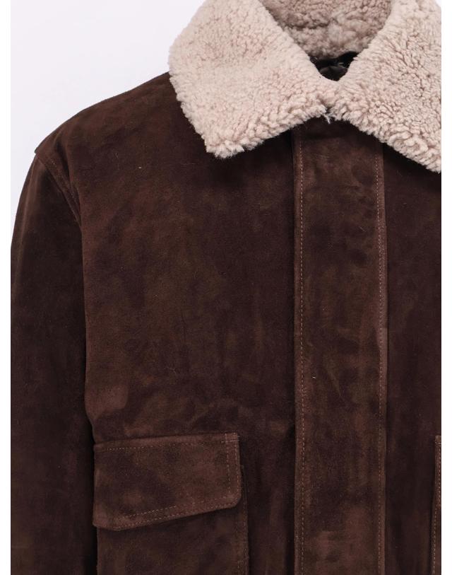 아르마 [해외직구][N85]ARMA 003G26602405 남성 자켓 블레이저 코트 패딩 ARMA Suede Jacket with fur collar 착용컷