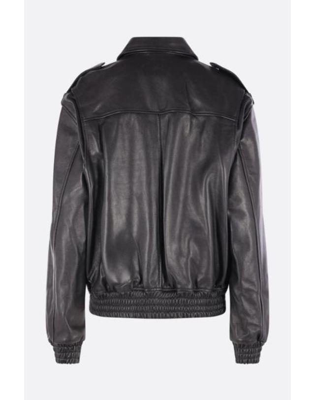 아르마 [해외직구][E32]ARMA 010L26605202BLACK 여성 가죽자켓 ARMA Astra bomber jacket in nappa 착용컷