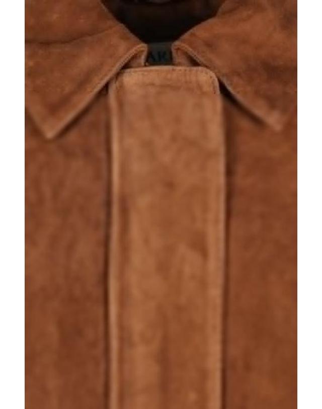 아르마 [해외직구][E32]ARMA 005L26602302SADDLE 여성 가죽자켓 ARMA Halti bomber jacket in suede 착용컷