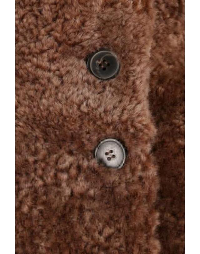 아르마 [해외직구][E32]ARMA 110L26607302ACORN 여성 퍼 시어링자켓 무스탕 ARMA Ariana reversible jacket in shearling and nappa 착용컷