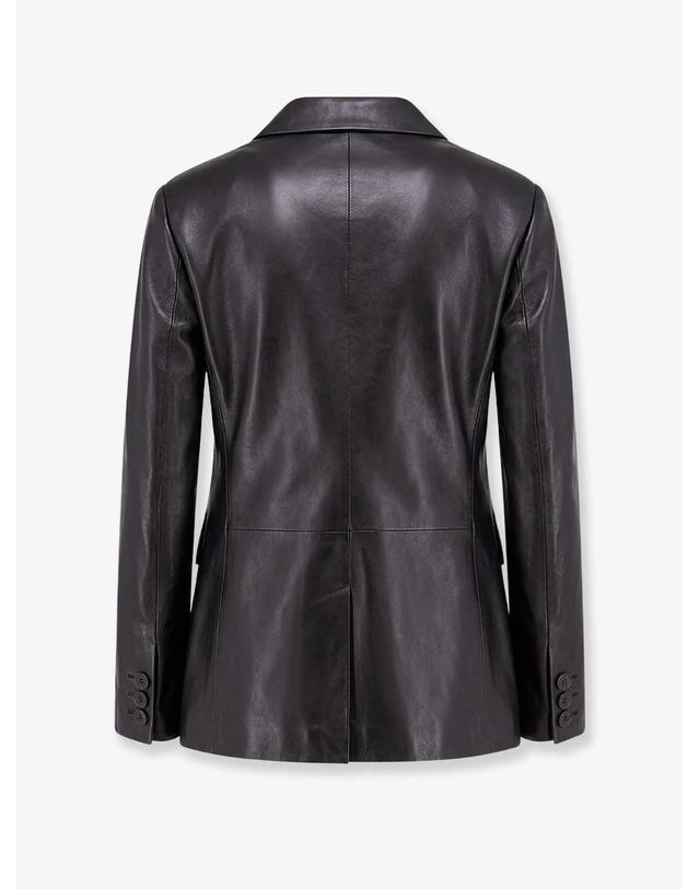 아르마 [해외직구][N85]ARMA 019L266062 여성 블레이저 베스트자켓 자켓 ARMA Sema single breasted leather blazer 착용컷