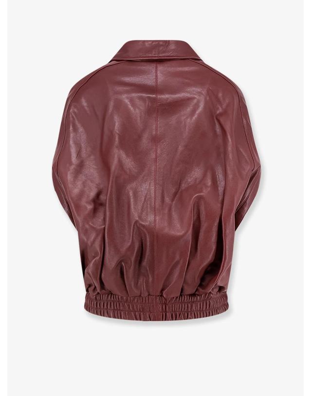 아르마 [해외직구][N85]ARMA 010L266054 여성 자켓 블레이저 코트 패딩 ARMA Bina leather sleeveless jacket 착용컷