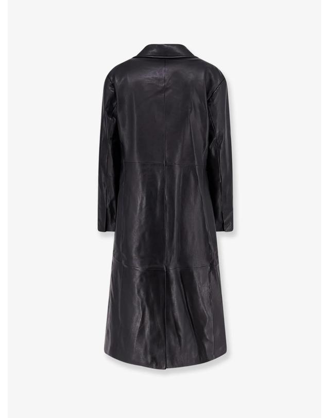 아르마 [해외직구][N85]ARMA 010L266049 여성 트렌치코트 하프코트 레인코트 ARMA Asia leather trench coat 착용컷
