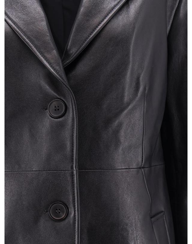아르마 [해외직구][N85]ARMA 010L266049 여성 트렌치코트 하프코트 레인코트 ARMA Asia leather trench coat 착용컷
