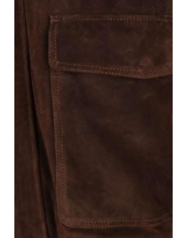아르마 [해외직구][E32]ARMA 003G26602405CHARCOALBROWN 남성 레더자켓 무스탕 가죽자켓 ARMA Bari bomber jacket in suede 착용컷