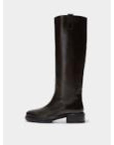 [해외직구][G95]에이디 A11KBLAID45CH222953001MOKA 여성 앵클부츠 가죽부츠 레인부츠 HENRY LEATHER BOOTS