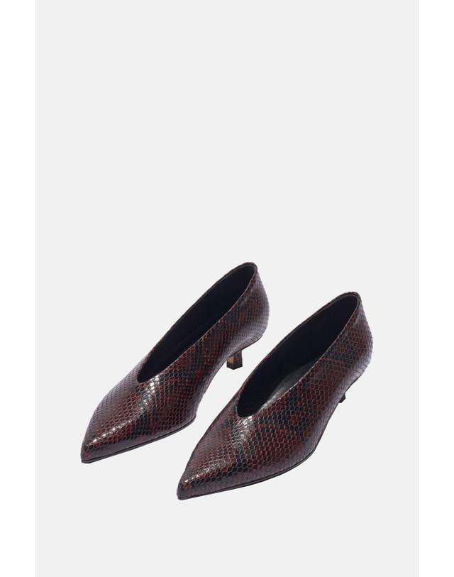 에이디 [해외직구][G95]에이디 A11PU0125006012226PORT 여성 펌프스 슬링백 하이힐 스트랩힐 CLARA SNAKE PRINT PUMPS 착용컷